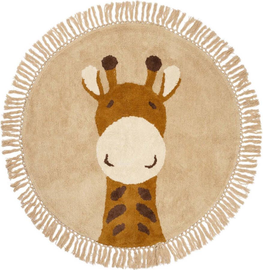 Prénatal vloerkleed giraf Kinderkamer Beigebrown Maat