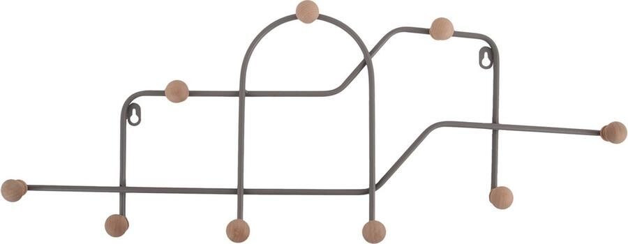 Present Time Coat Rack Maze Cool grey