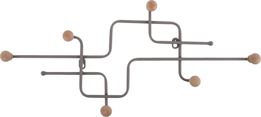 Present Time Coat Rack Metro Cool grey
