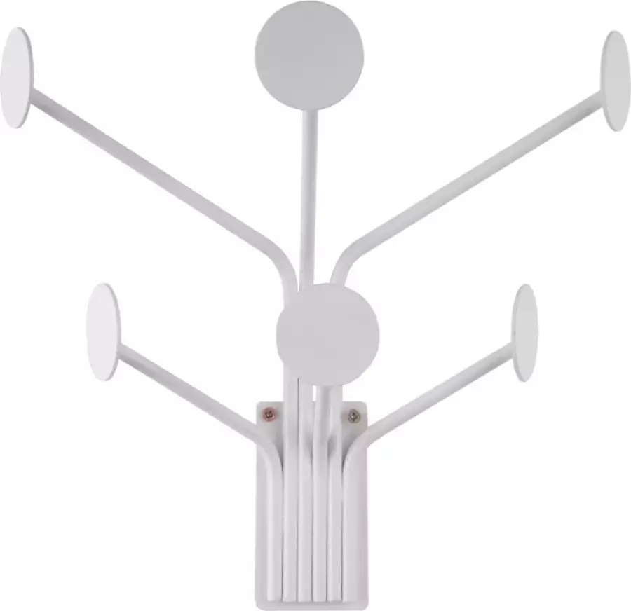 Present Time Wandkapstok Dots Wit 27x14x26 8cm Scandinavisch