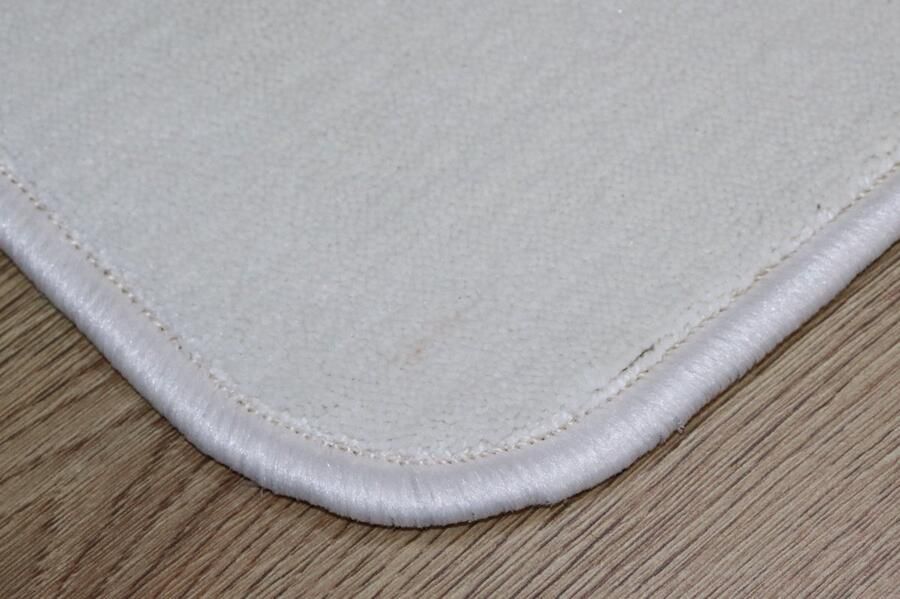 Prima vloerkleden Vloerkleed Bedmat Britney wit ecru 45x160cm