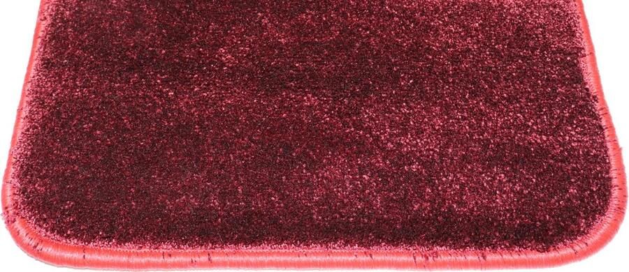 Prima vloerkleden Vloerkleed Luxe Bedmat Bella rood 40x180cm
