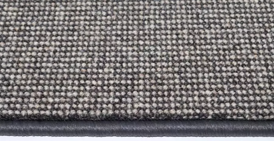 Prima vloerkleden Wollen Loper Vloerkleed Diva antraciet bruin 50x150cm