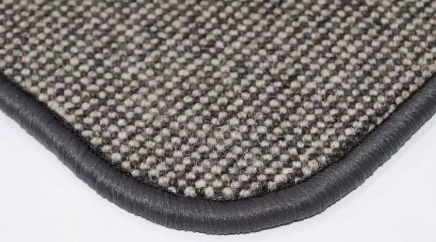 Prima vloerkleden Wollen Loper Vloerkleed Diva antraciet bruin 60x200