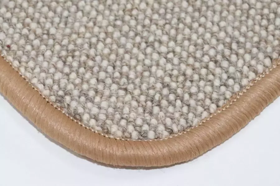 Prima vloerkleden Wollen Vloerkleed Deurmat Diva beige ecru 70x90