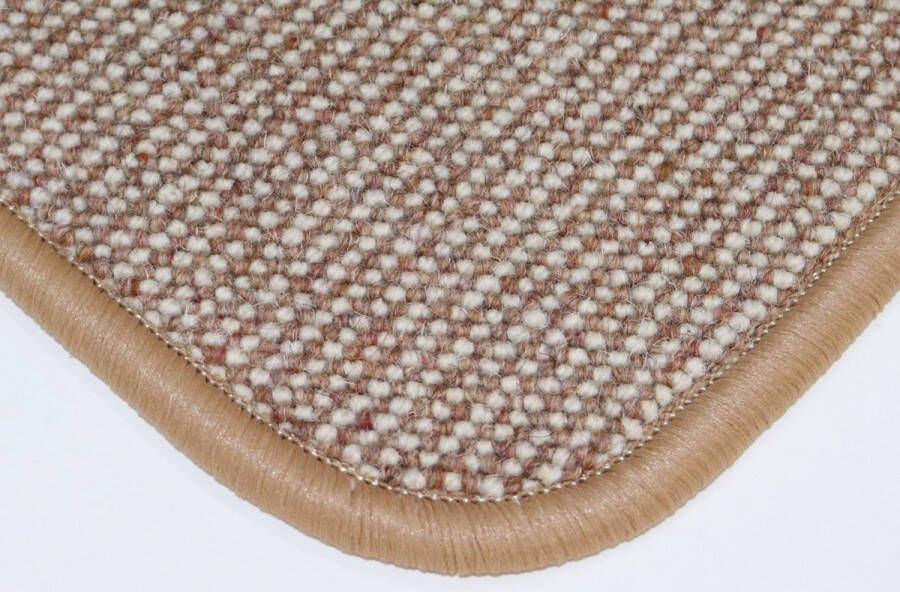 Prima vloerkleden Wollen Vloerkleed Deurmat Loper Diva terra ecru 60x120