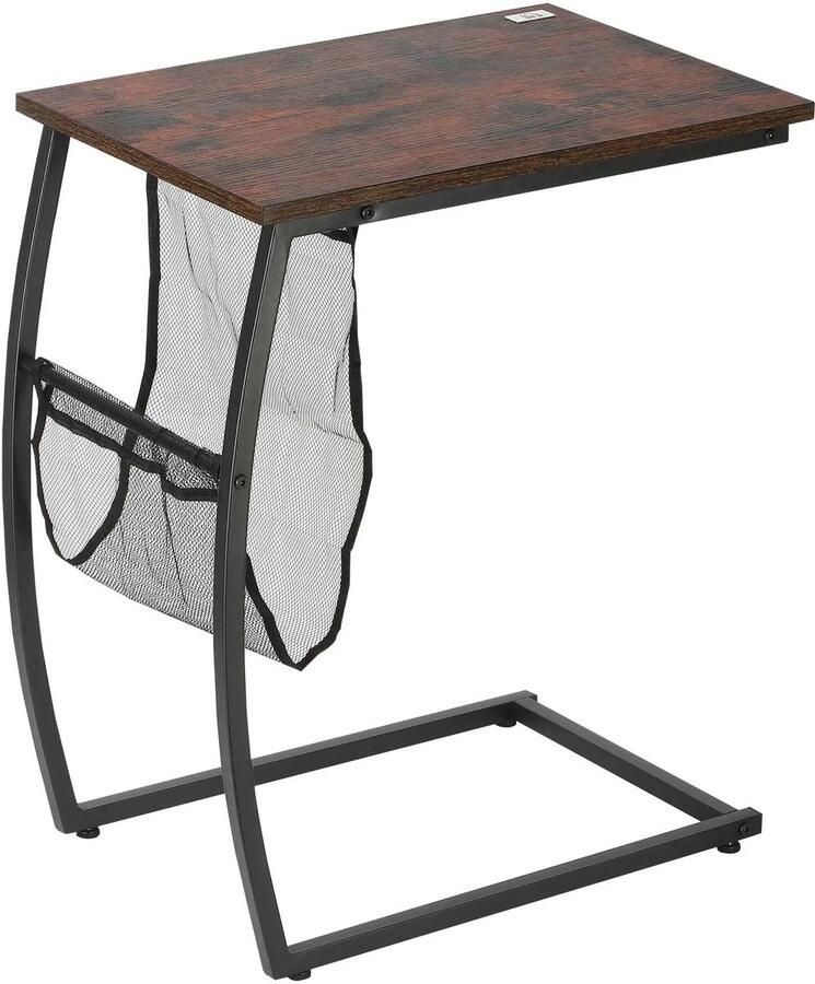 Primaro Bijzettafel Bijzettafeltjes Woonkamer Kwaliteitsvol Bank en Bed C-Vormige Opbergbijzettafel – Praktisch en Stijlvol