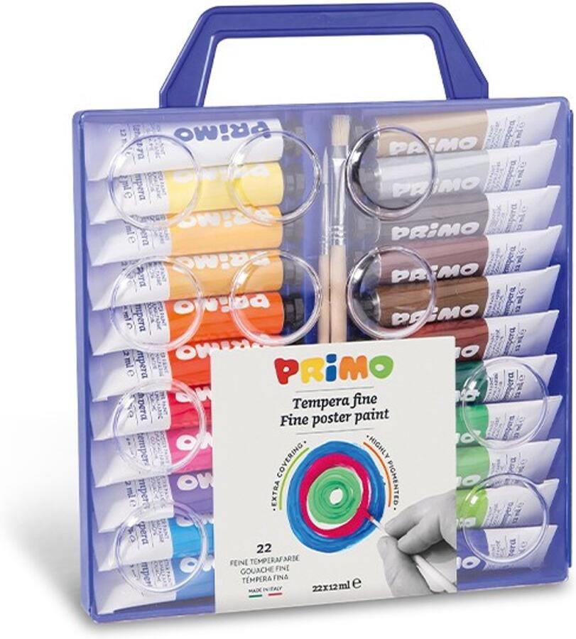 PRIMO 449T22VA watergedragen verf Multi 12 ml Koker 22 stuk(s)