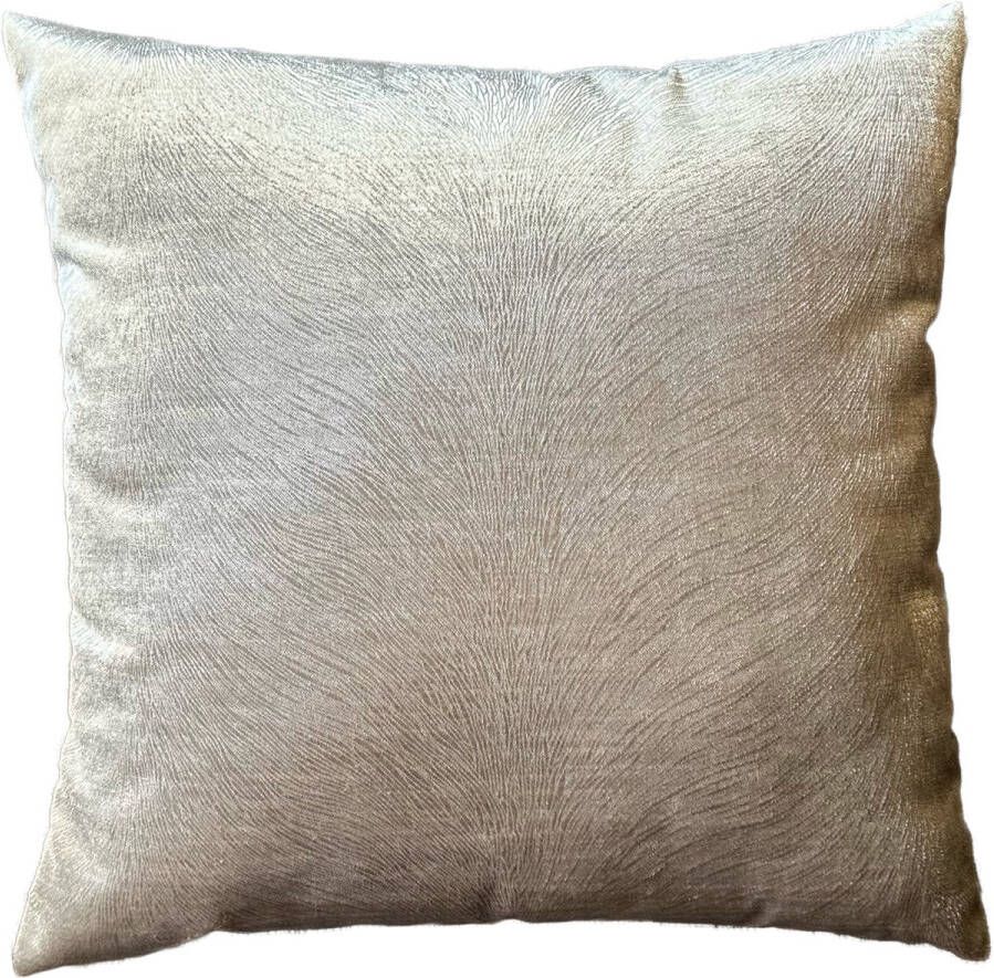 Prinsenhof Home Sierkussen taupe dierenprint 45x45 De Prinsenhof kussen binnen kussen bank kussen comfortabel