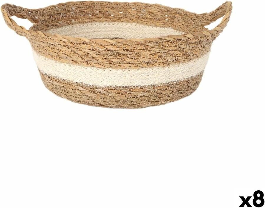 Privilege Opbergbak vlechtwerk Ø 27 x 9 cm (8 Stuks)