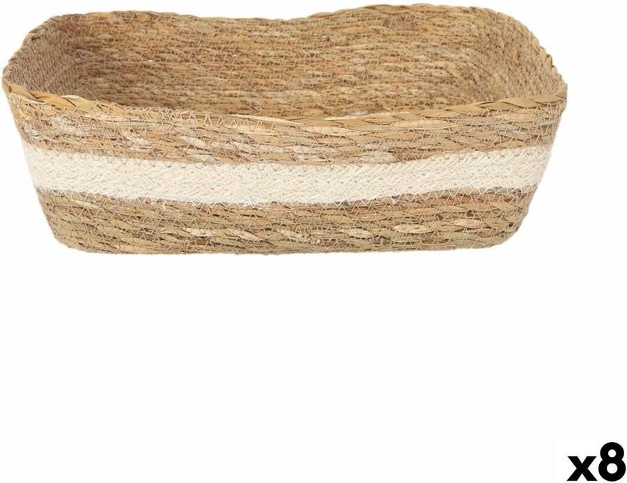 Privilege Opbergbak vlechtwerk Rechthoekig 30 x 23 x 9 cm (8 Stuks)