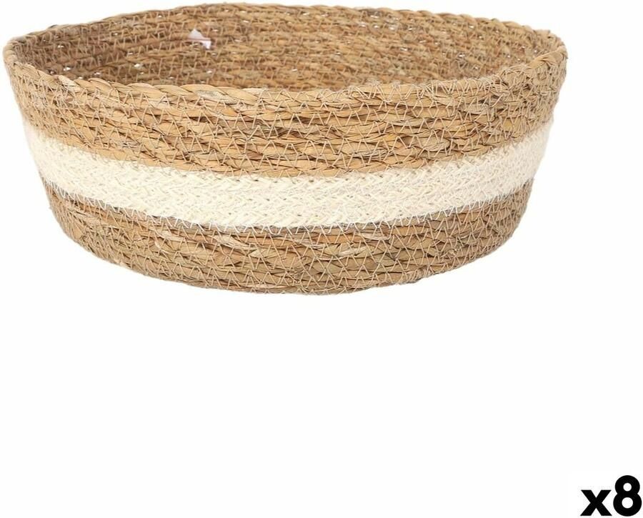 Privilege Opbergbak vlechtwerk Rond Ø 27 x 9 cm (8 Stuks)