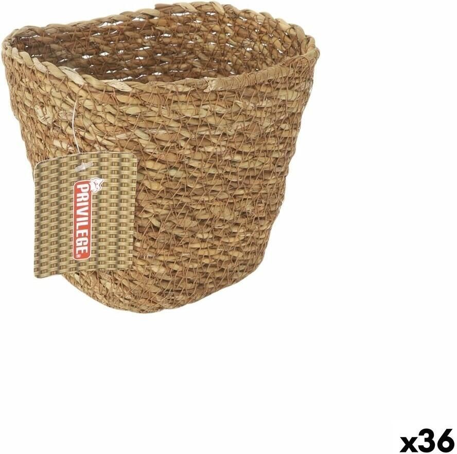 Privilege Veelzijdige mand Bruin vlechtwerk Rechthoekig 13 x 10 x 11 cm (36 Stuks)
