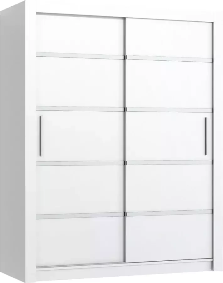 Pro-meubels Kledingkast Miami 1 Wit 160cm Garderobekast