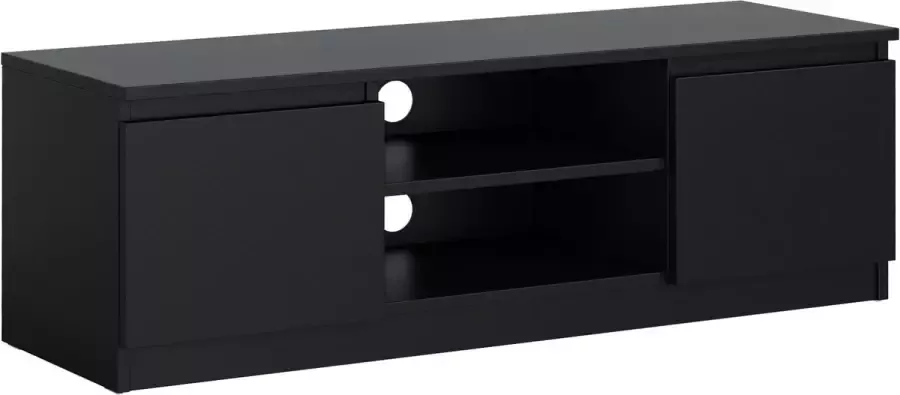 Promeubels Pro-meubels Tv-meubel Salvador Zwart mat 120cm Tv kast