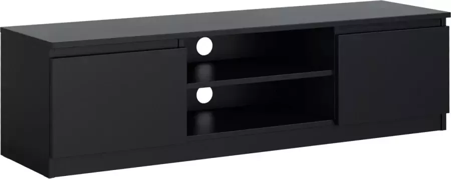 Promeubels Pro-meubels Tv meubel Salvador Zwart mat 140cm Tv kast
