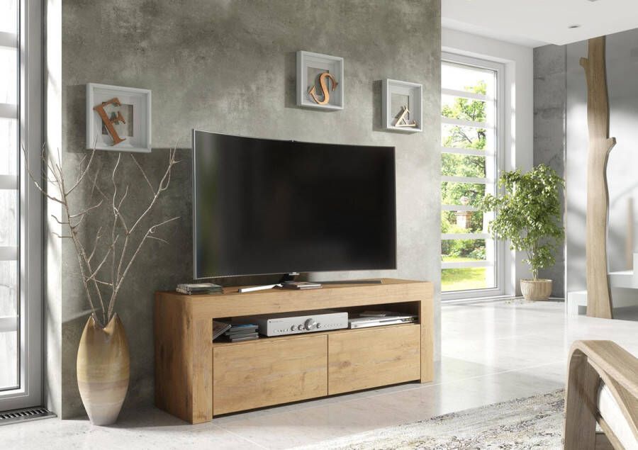 Promeubels Pro-meubels Tv-meubel Tv kast Santiago Eiken 130cm