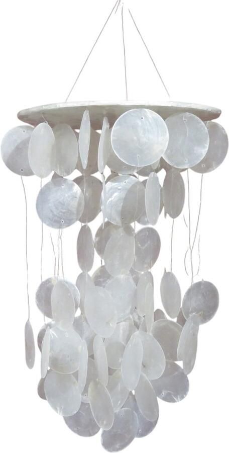 Product Import Holland lamp capiz lunak – handgemaakte hanger – bohemian – ibiza style – decoratie – tropische hanger – capiz schelpen boho chique – exotische interieurstijl – ibiza sfeer – unieke lamp -tropische sfeer – hanglamp – boho lamp – decoratieve hanglamp – - Foto 2