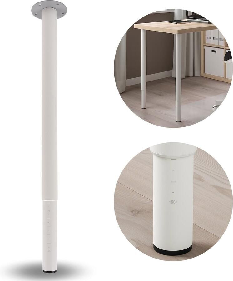 PRODUKT OLOV Wit verstelbare poot- 102.643.02