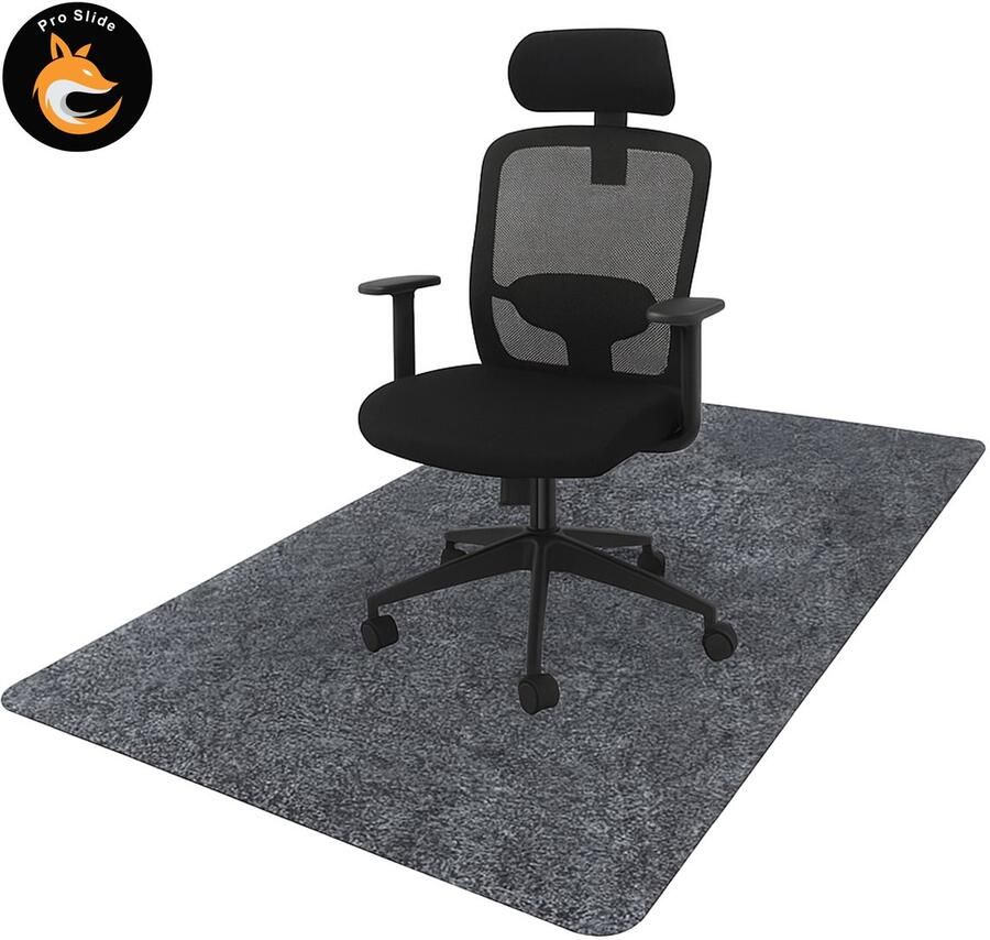 ProGlide Vloerbeschermingsmat 90x120 cm – Stoelmat voor Bureaustoel – Bureaumat – Vloerbescherming harde vloeren – Bureaustoel Onderlegger Lichtgrijs – Anti-kras & Geluidsdempend – Vloerbeschermer Bureaustoel Vloermat