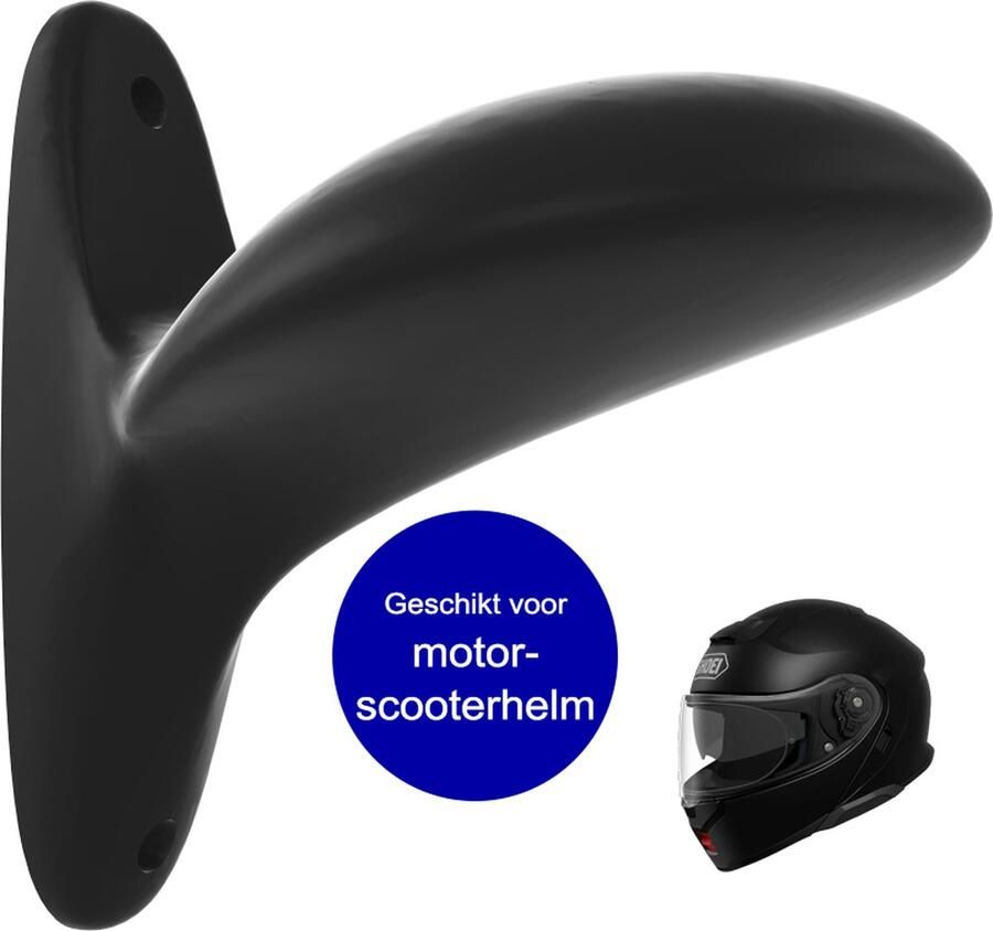 ProGuard Motorhelm muurbeugel Anti vervorming Scooter helm houder Zwart Helmhouder Helm kapstok voor motor scooter brommer