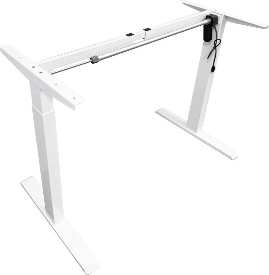 Projectgroothandel Bureauonderstel Elektrisch Verstelbaar Zit Sta Bureau Elektrisch Ergonomische werkhouding Geschikt voor verschillende bureaubladen Wit - Foto 2