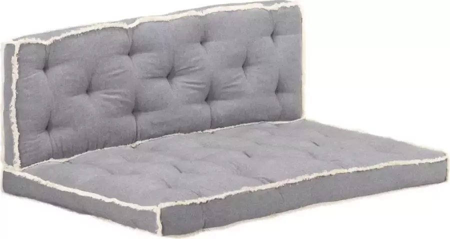 Prolenta Premium 2-delige Bankkussenset pallet antracietkleurig