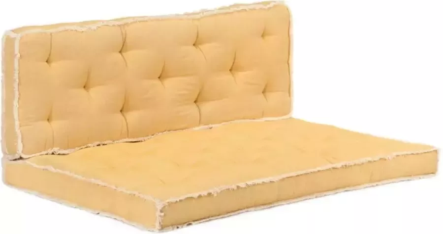 Prolenta Premium 2-delige Bankkussenset pallet geel