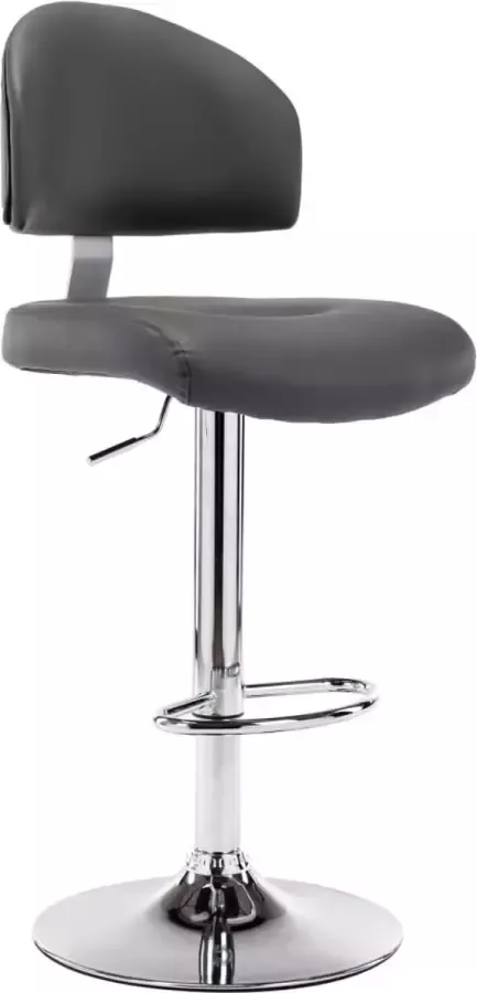 ForYou Prolenta Premium Barkruk kunstleer grijs - Foto 10