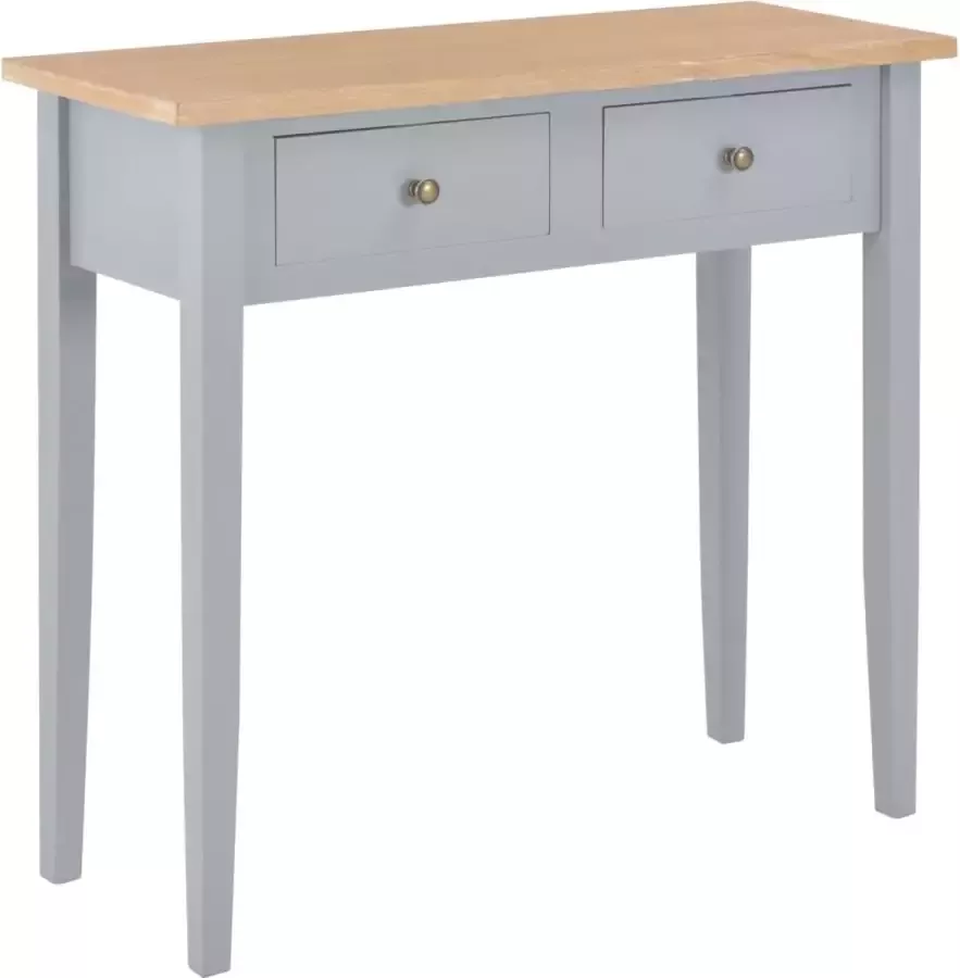 Prolenta Premium Bijzettafel 79x30x74 cm hout grijs