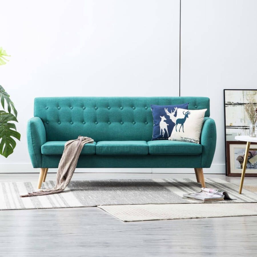 Prolenta Premium Driezitsbank 172x70x82 cm stof groen