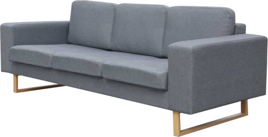 Prolenta Premium Driezitsbank lichtgrijs textiel