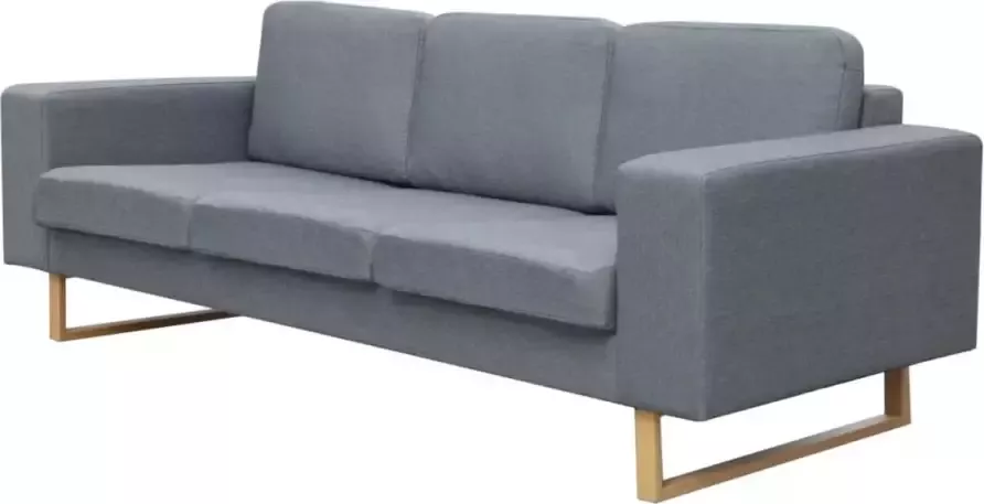 Prolenta Premium Driezitsbank lichtgrijs textiel