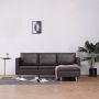 Prolenta Premium Driezitsbank met kussens kunstleer grijs - Thumbnail 2