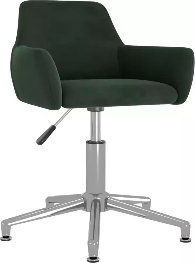 ForYou Prolenta Premium Eetkamerstoel draaibaar fluweel donkergroen - Foto 8