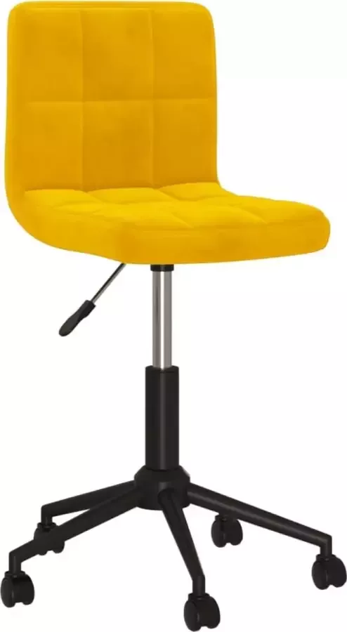 ForYou Prolenta Premium Eetkamerstoel draaibaar fluweel mosterdgeel - Foto 9