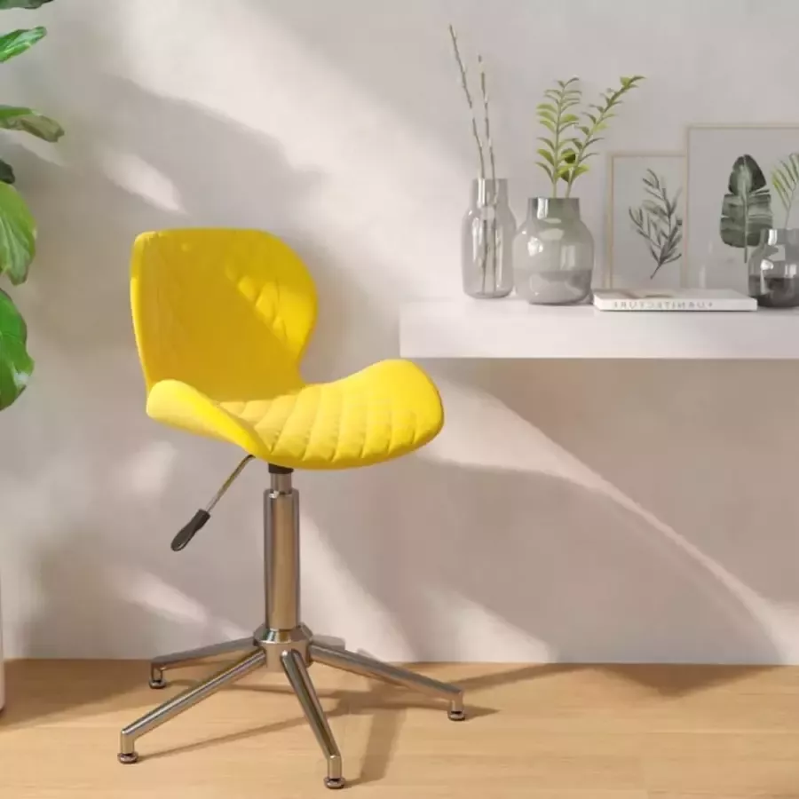 ForYou Prolenta Premium Eetkamerstoel draaibaar fluweel mosterdgeel - Foto 3