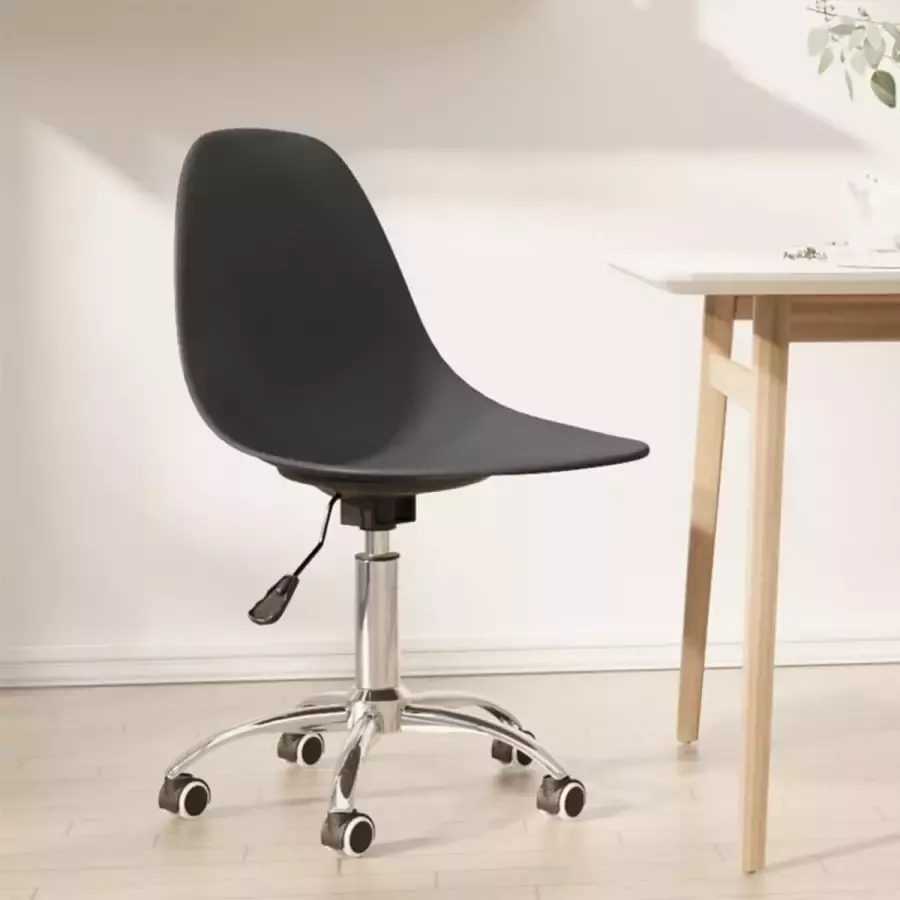 Prolenta Premium Eetkamerstoel draaibaar polypropeen lichtgrijs