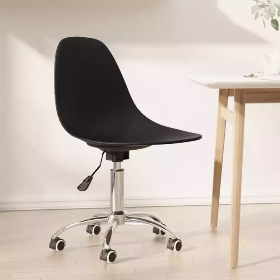 Prolenta Premium Eetkamerstoel draaibaar polypropeen zwart
