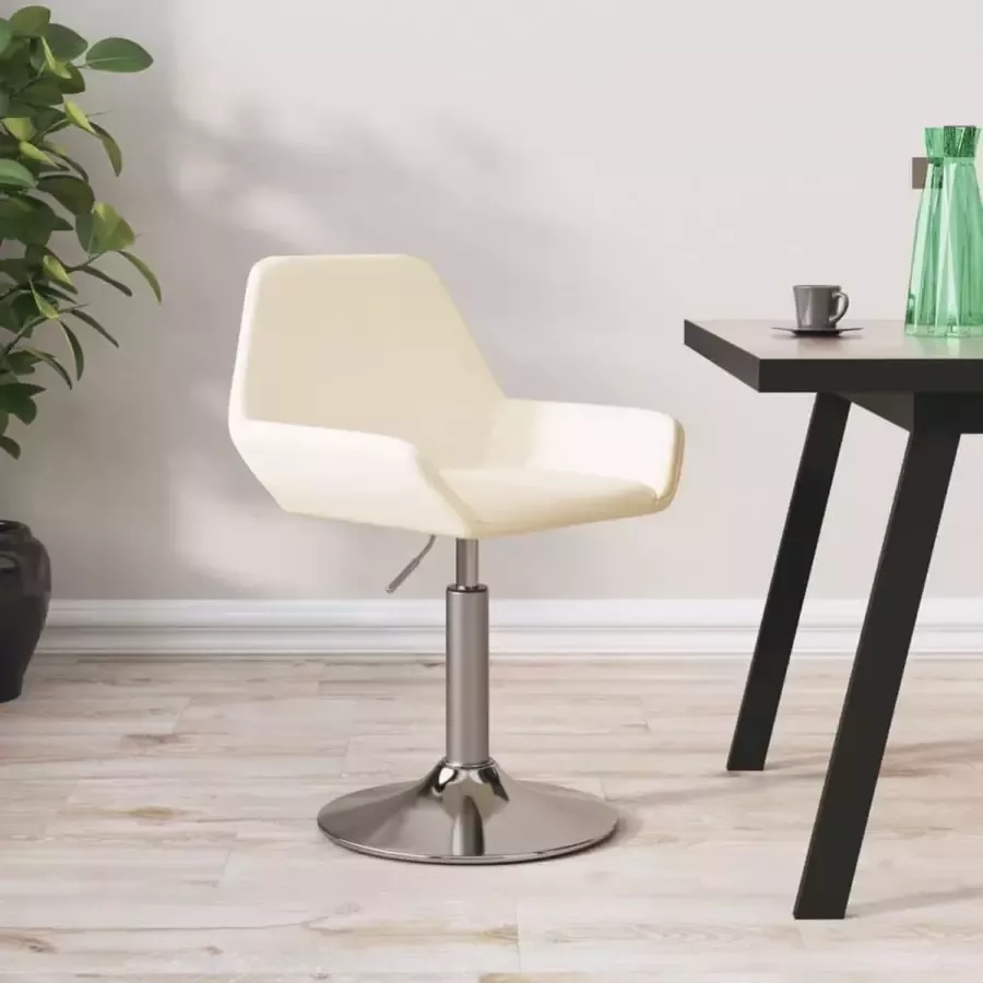 ForYou Prolenta Premium Eetkamerstoel draaibaar stof crèmekleurig