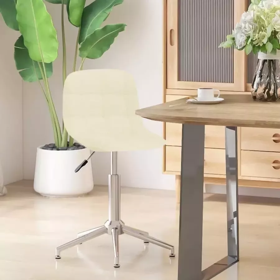 ForYou Prolenta Premium Eetkamerstoel draaibaar stof crèmekleurig - Foto 11