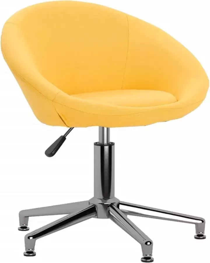 ForYou Prolenta Premium Eetkamerstoel draaibaar stof geel - Foto 8