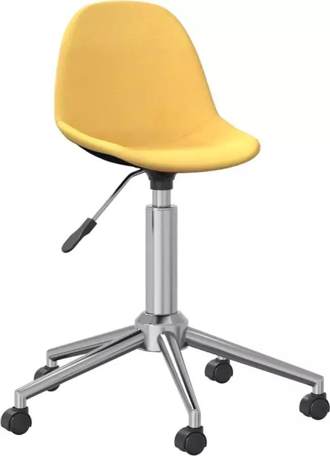 ForYou Prolenta Premium Eetkamerstoel draaibaar stof mosterdgeel - Foto 6