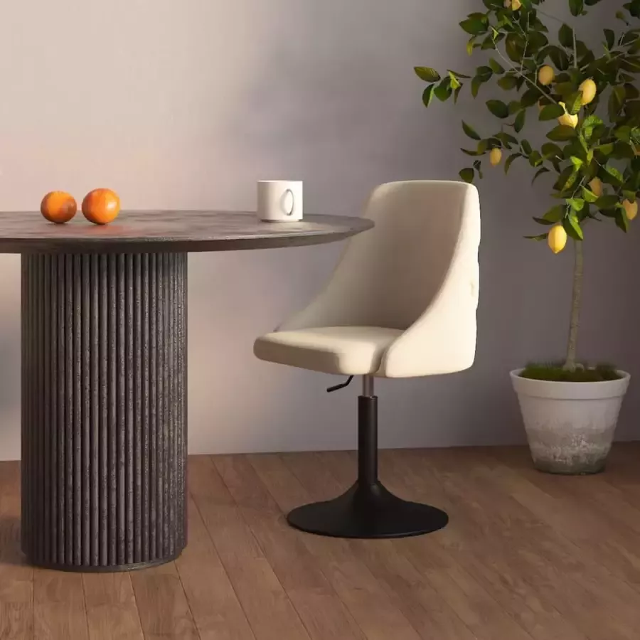 ForYou Prolenta Premium Eetkamerstoel fluweel crèmekleurig