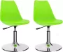 ForYou Prolenta Premium Eetkamerstoelen 2 st draaibaar kunstleer groen - Thumbnail 2