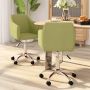 ForYou Prolenta Premium Eetkamerstoelen 2 st draaibaar stof groen - Thumbnail 1