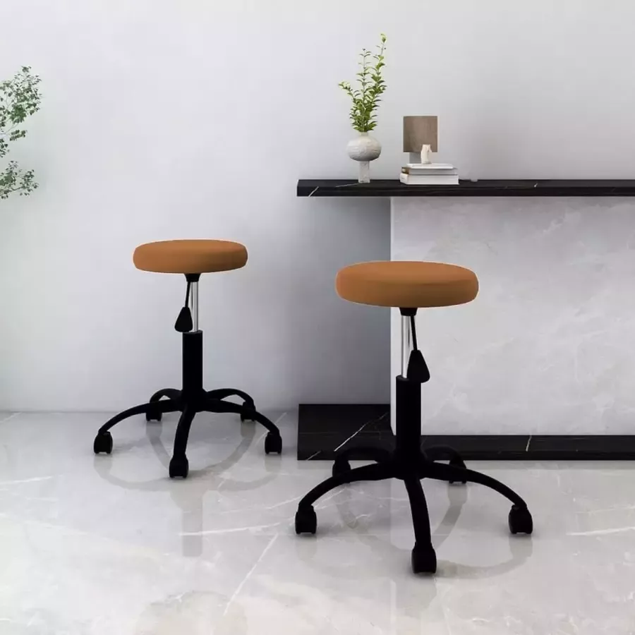 ForYou Prolenta Premium Eetkamerstoelen 2 st fluweel bruin - Foto 8