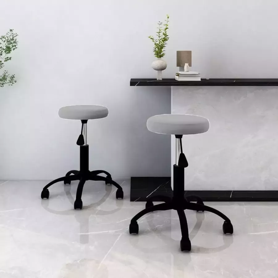 ForYou Prolenta Premium Eetkamerstoelen 2 st fluweel lichtgrijs - Foto 11