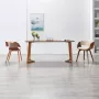 ForYou Prolenta Premium Eetkamerstoelen 2 st gebogen hout en kunstleer crème - Thumbnail 4