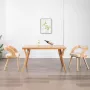 ForYou Prolenta Premium Eetkamerstoelen 2 st gebogen hout en kunstleer crème - Thumbnail 6